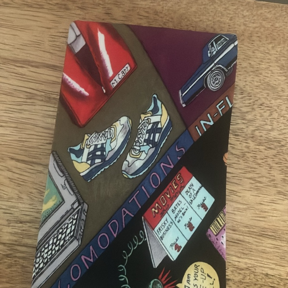 Nostalgic 1994 Nicole Miller Silk Tie In-Flight Necessities 90s Travel - Picture 8 of 13